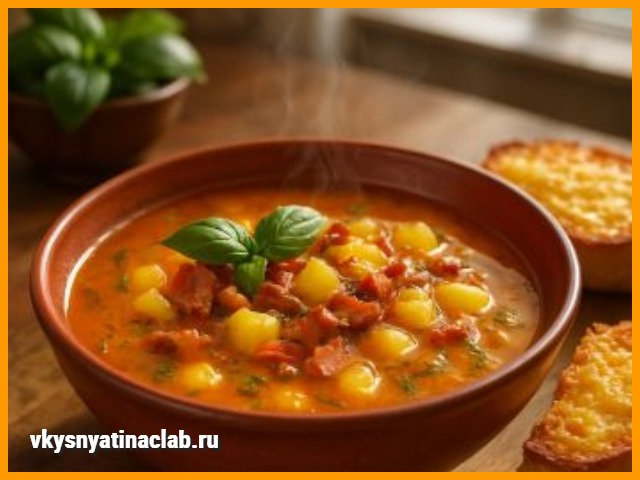 “Картофельный суп с Беконом” - 30 минут и готово!