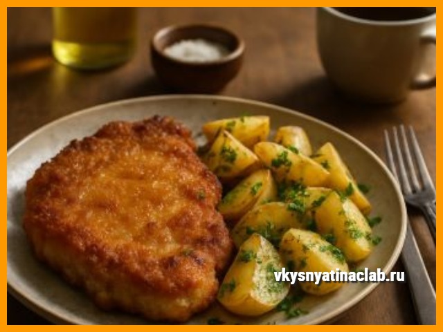 Свиной Шницель рецепт: Сочный, Хрустящий, по-домашнему