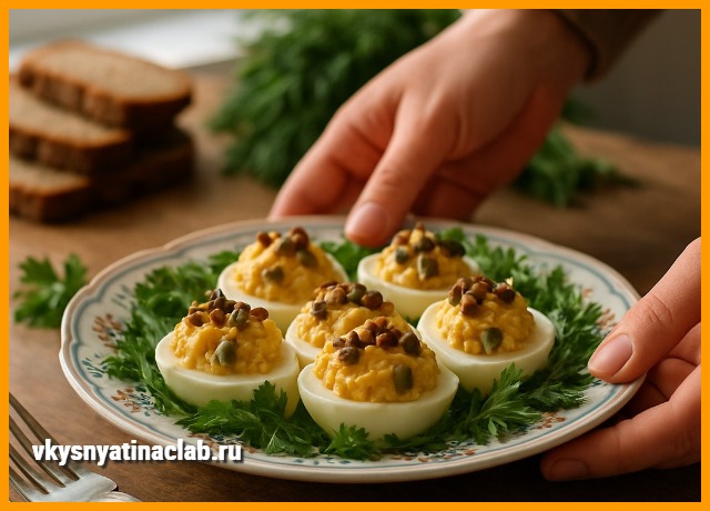 Яйца, фаршированные Грибами - Для любого стола
