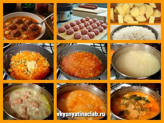 Суп с Фрикадельками и рисом - настоящее объедение!