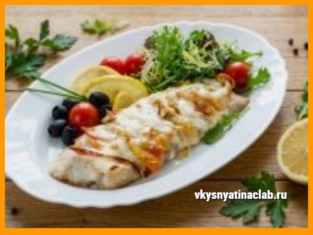 “Судак в духовке” под соусом